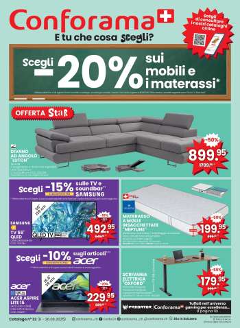 Prospekte Conforama - 6.8.2025 - 26.8.2025.