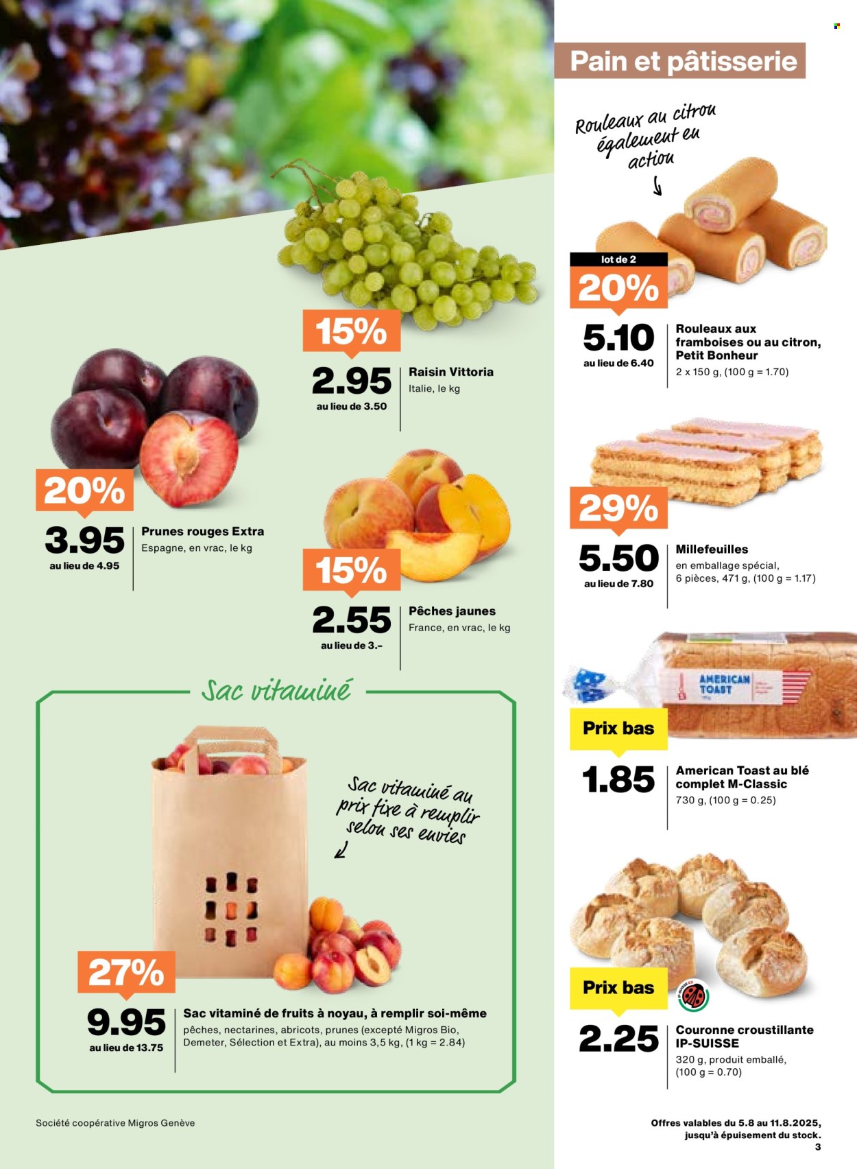 Volantino Migros - 5.8.2025 - 11.8.2025. Pagina 3