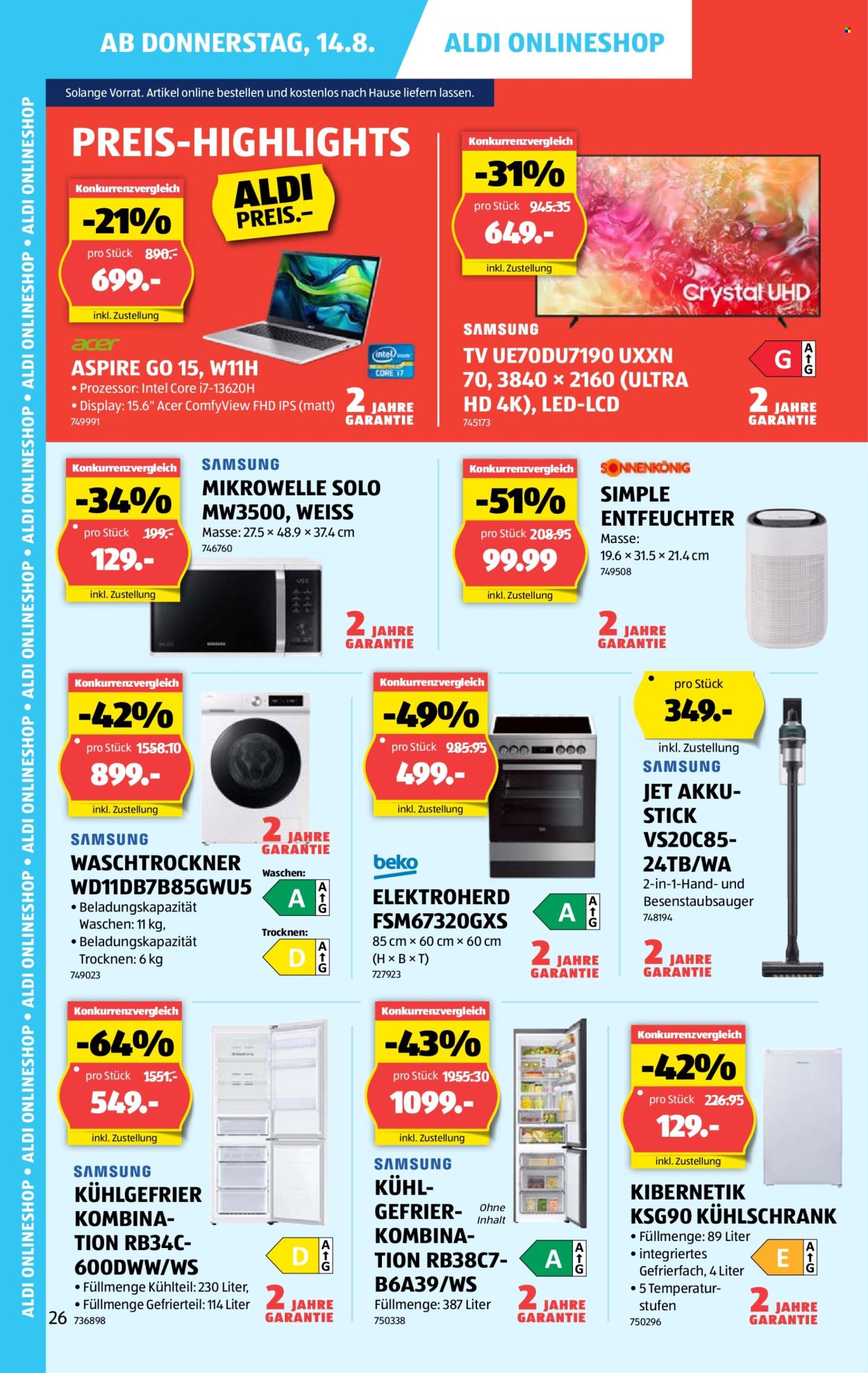 Volantino Aldi - 14.8.2025 - 20.8.2025. Pagina 26