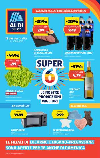 Volantino Aldi - 14.8.2025 - 20.8.2025.