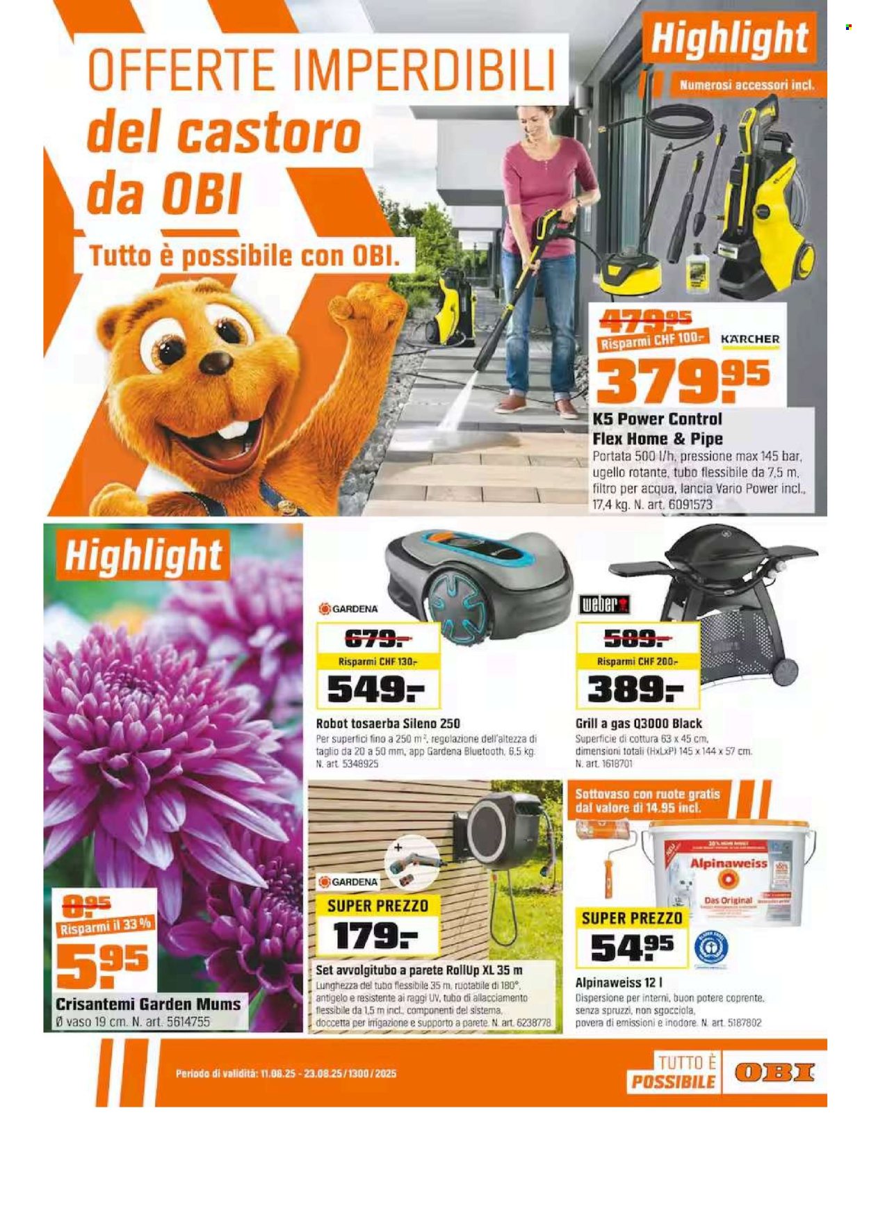 Catalogue OBI - 11.8.2025 - 23.8.2025. Page 1