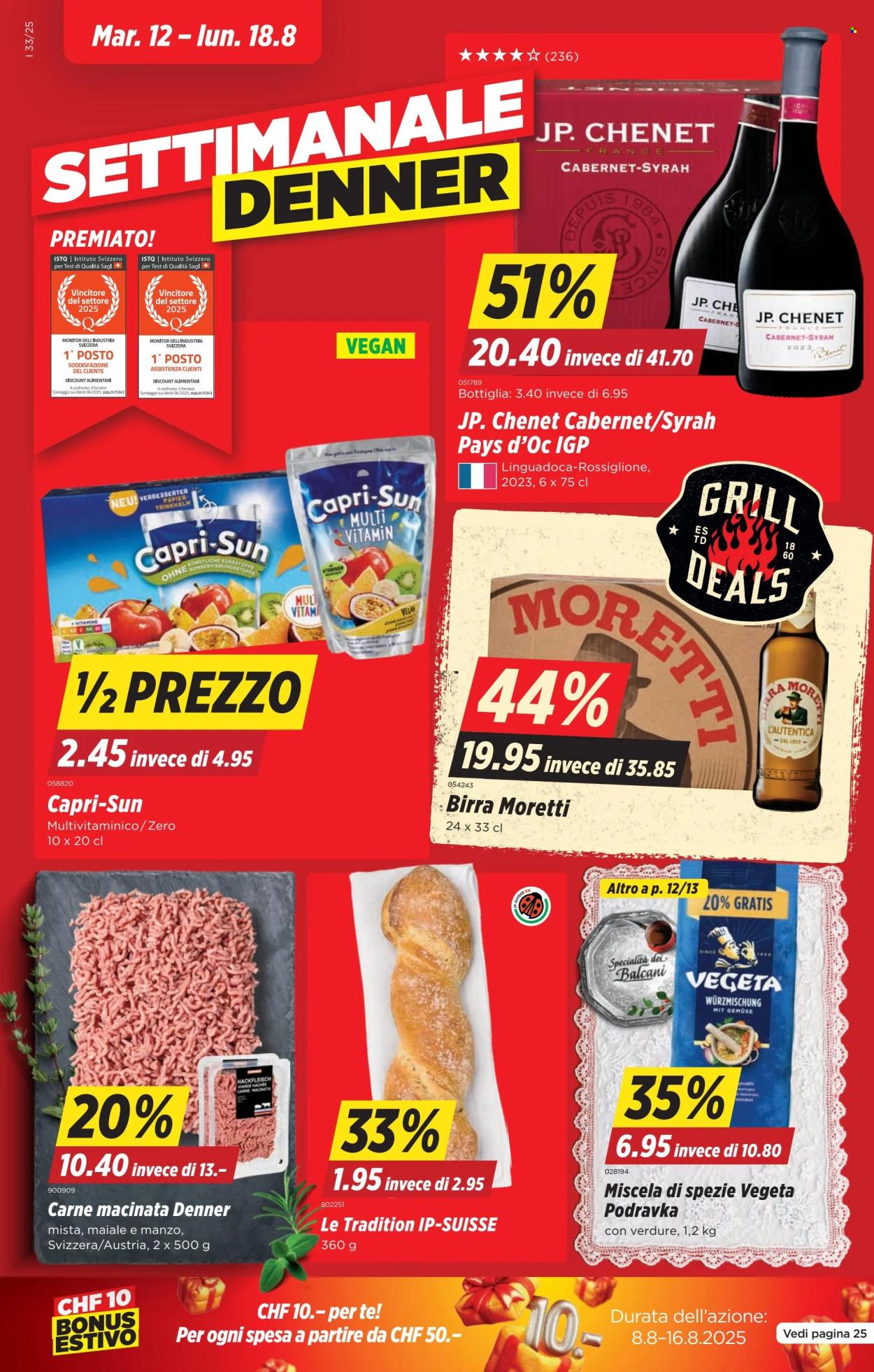 Volantino Denner - 12.8.2025 - 18.8.2025. Pagina 1