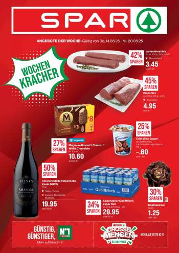 Prospekte SPAR - 14.8.2025 - 20.8.2025.