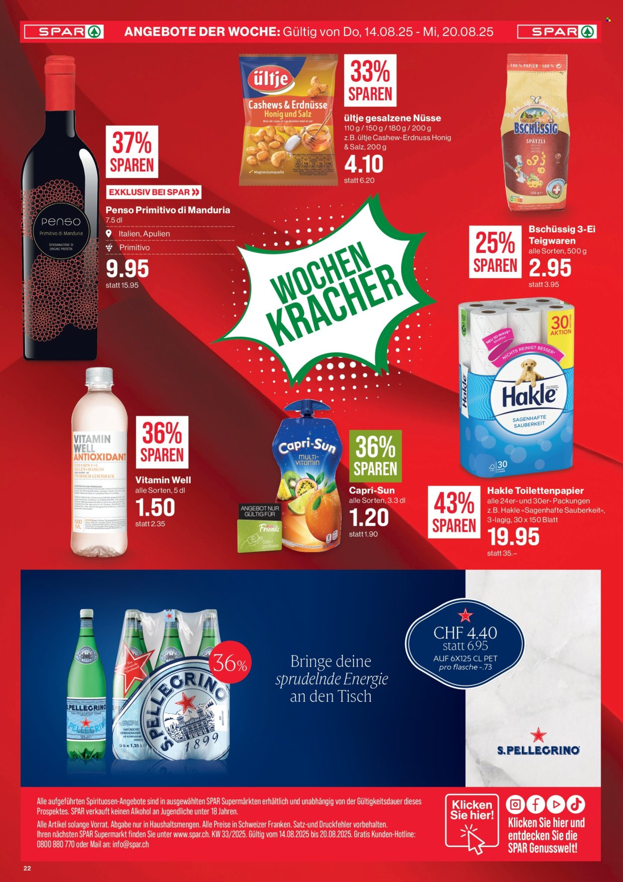 Prospekt SPAR - 14.8.2025 - 20.8.2025. Seite 22