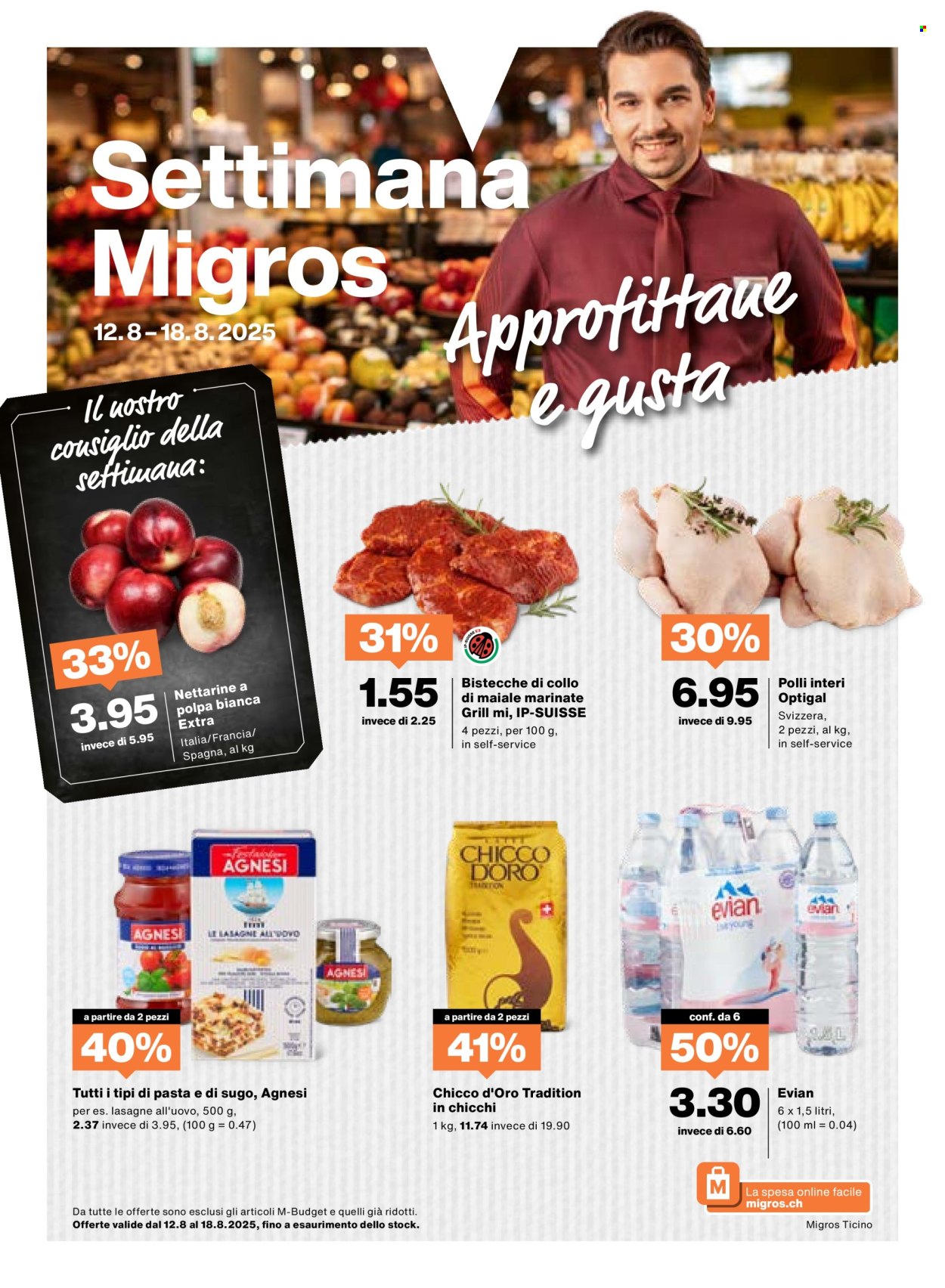 Volantino Migros - 12.8.2025 - 18.8.2025. Pagina 1