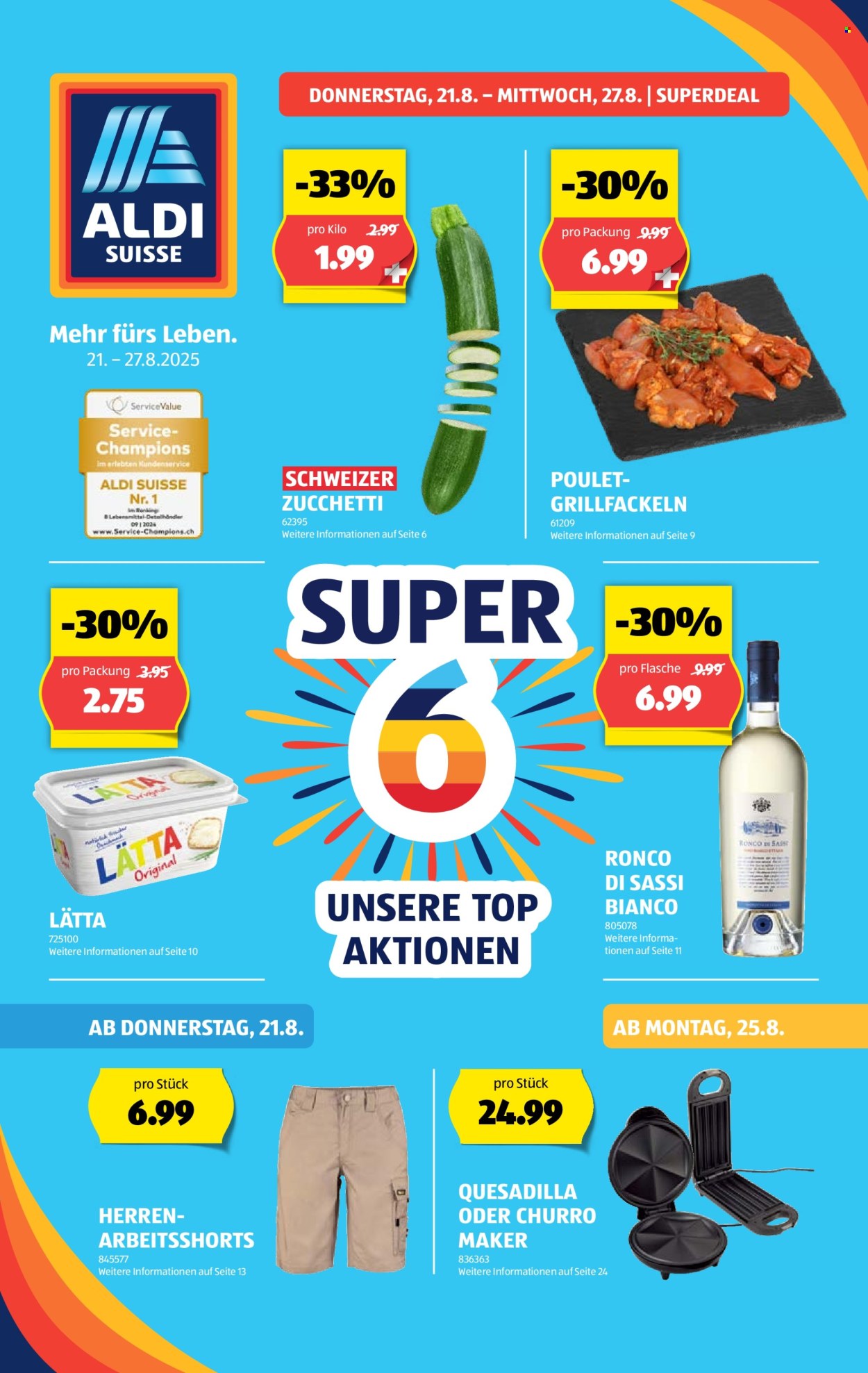 Catalogue Aldi - 21.8.2025 - 27.8.2025. Page 1
