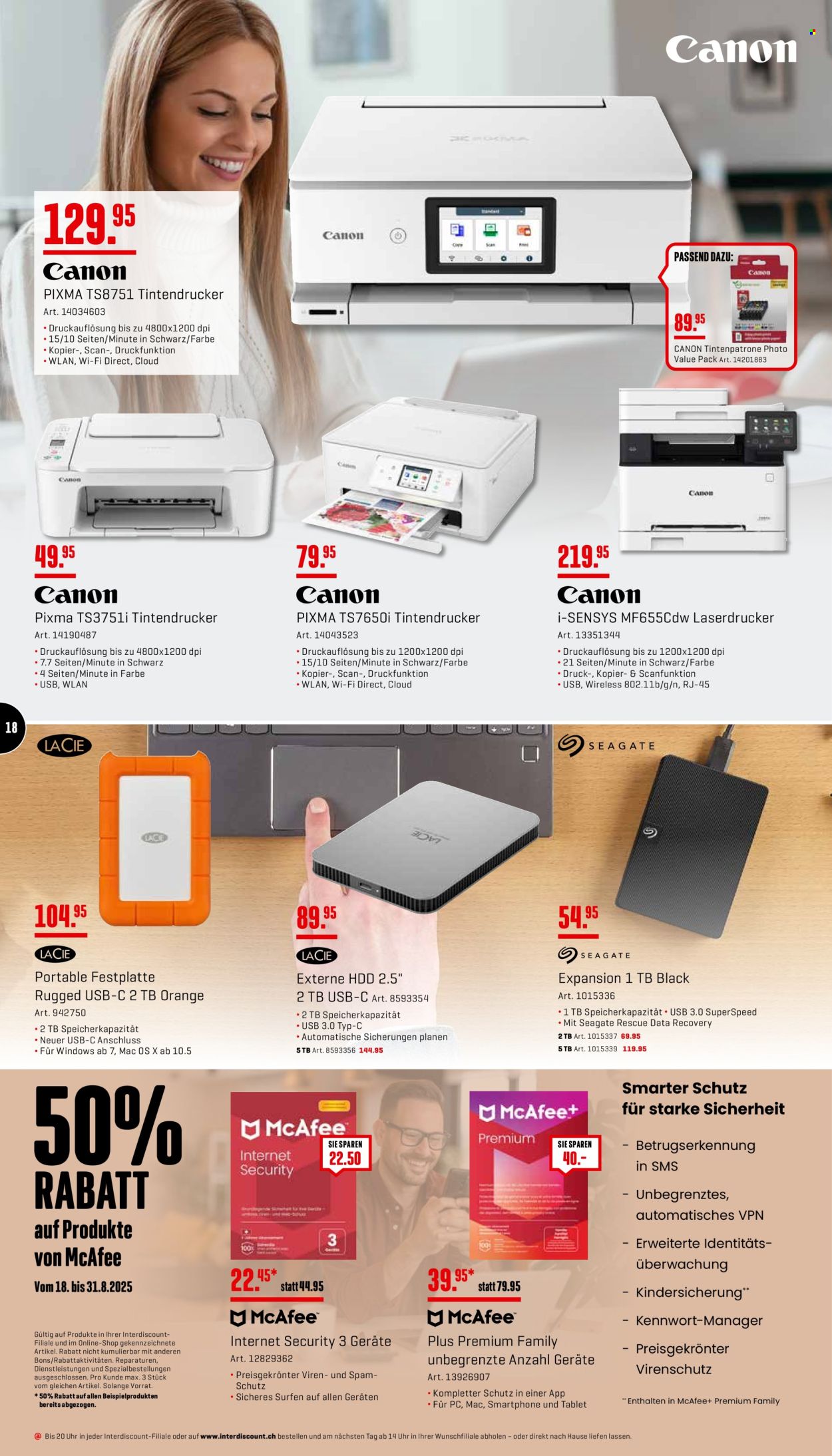 Prospekt Interdiscount - 18.8.2025 - 31.8.2025. Seite 18