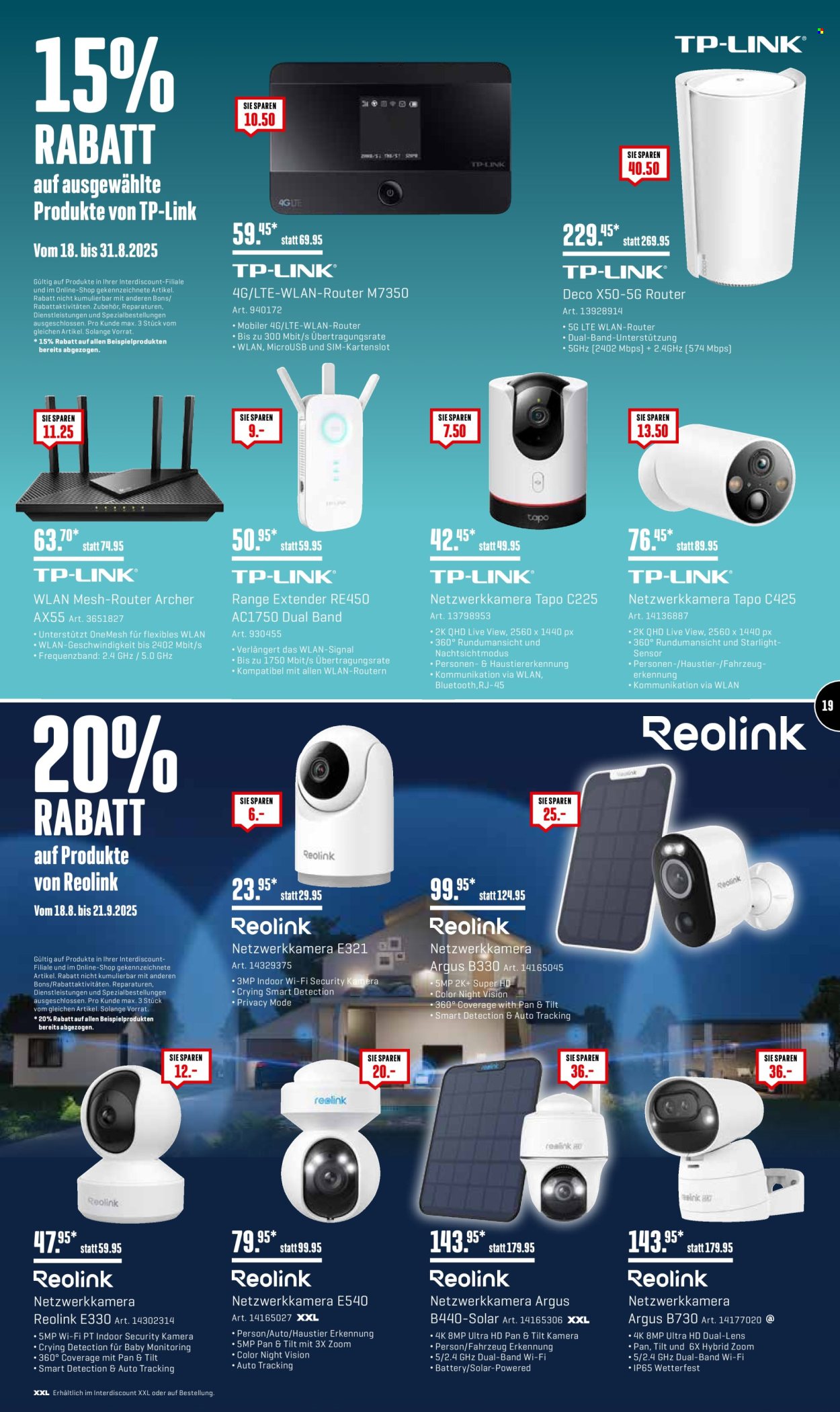 Prospekt Interdiscount - 18.8.2025 - 31.8.2025. Seite 19