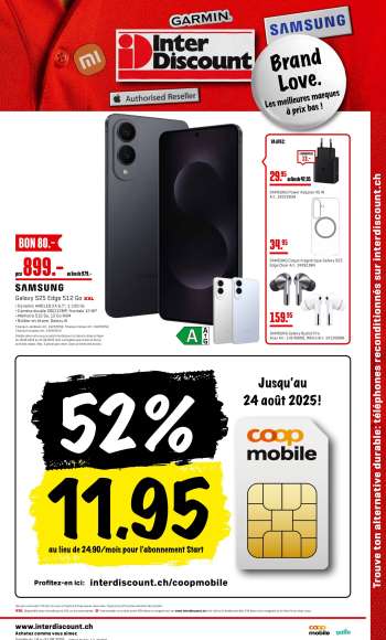 Volantino Interdiscount - 18.8.2025 - 31.8.2025.