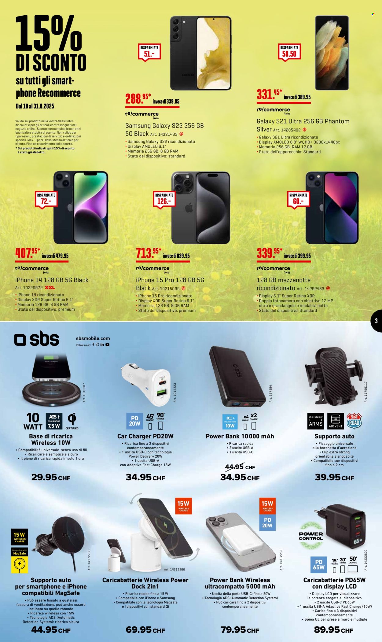 Volantino Interdiscount - 18.8.2025 - 31.8.2025. Pagina 3