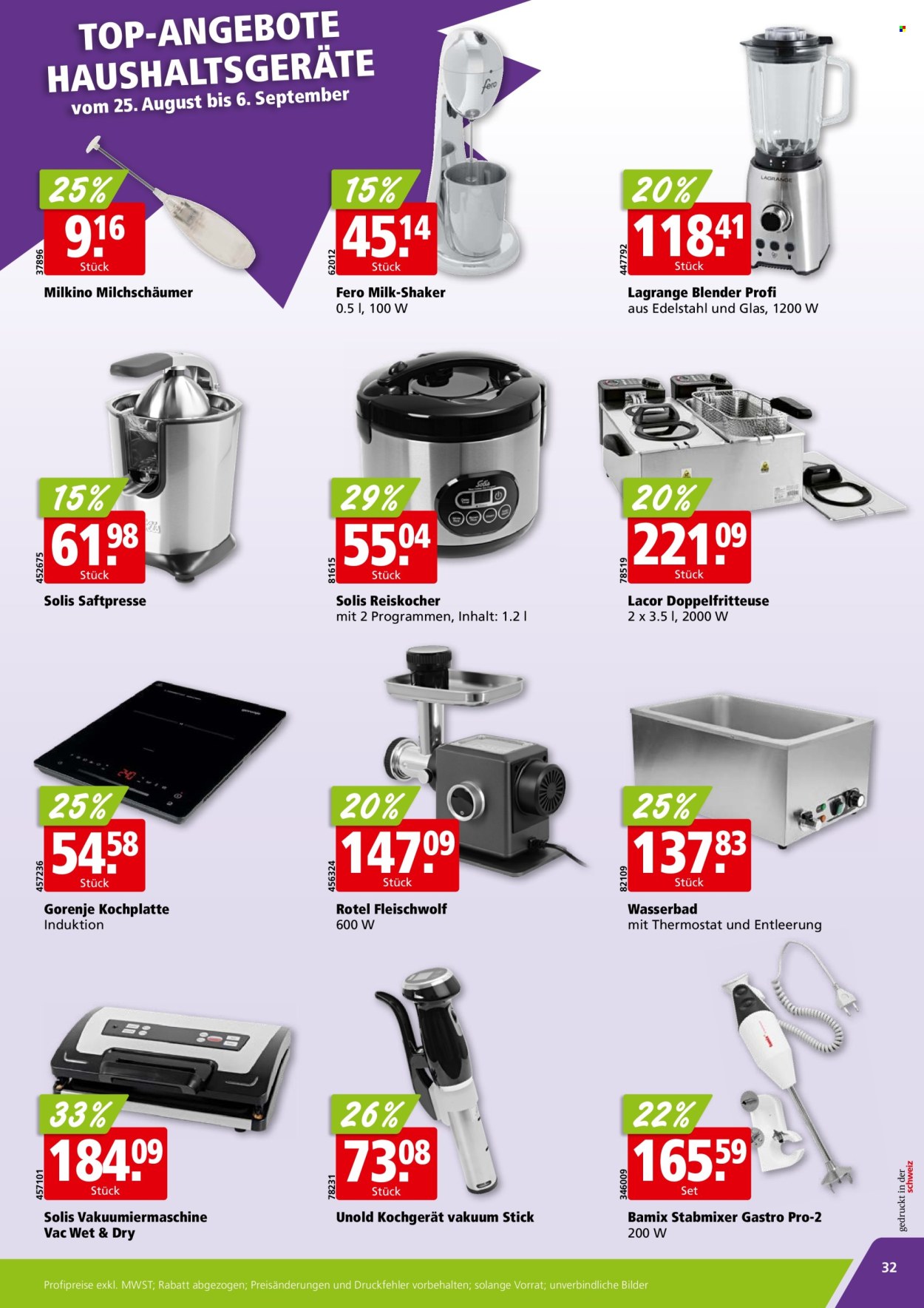Volantino ALIGRO - 25.8.2025 - 30.8.2025. Pagina 32