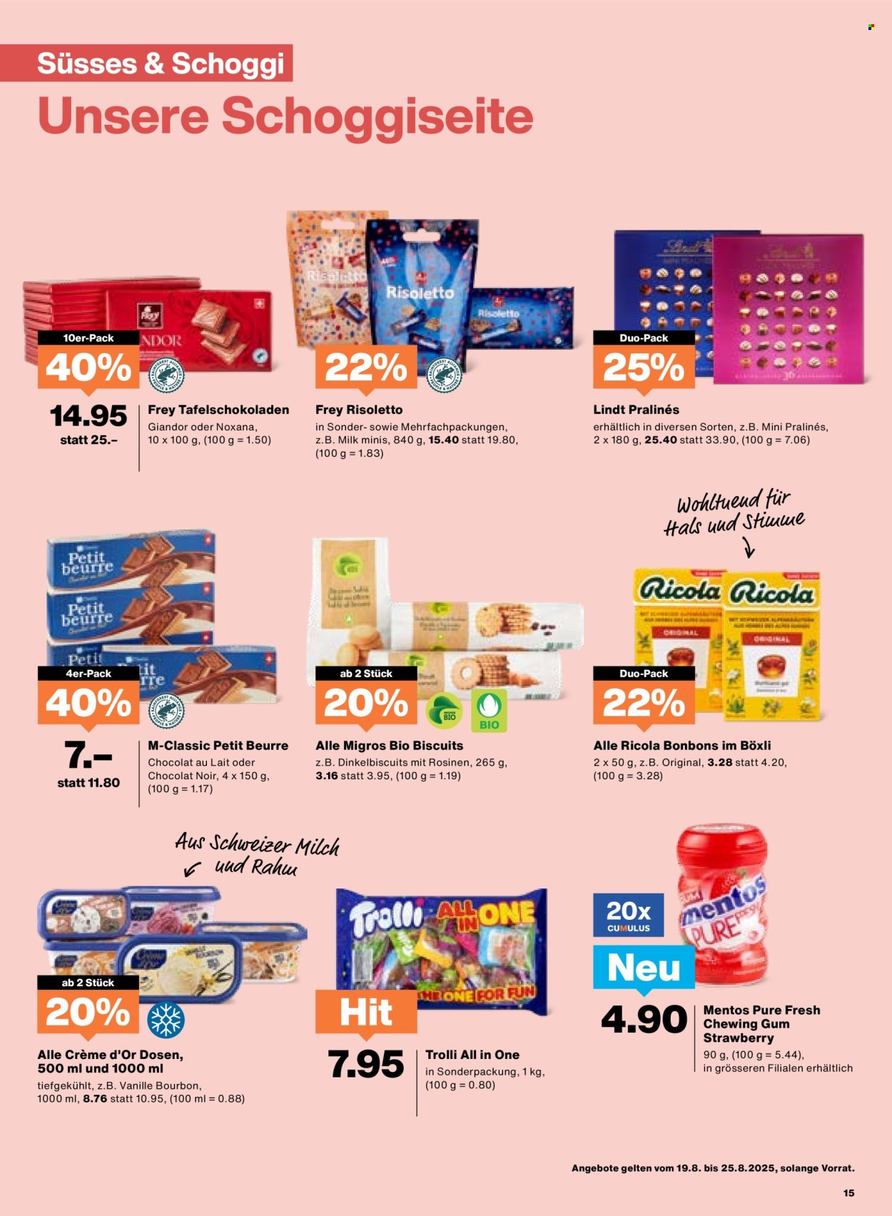Volantino Migros - 19.8.2025 - 25.8.2025. Pagina 15