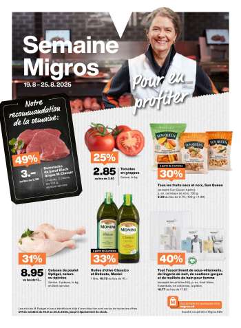 Prospekte Migros - 19.8.2025 - 25.8.2025.