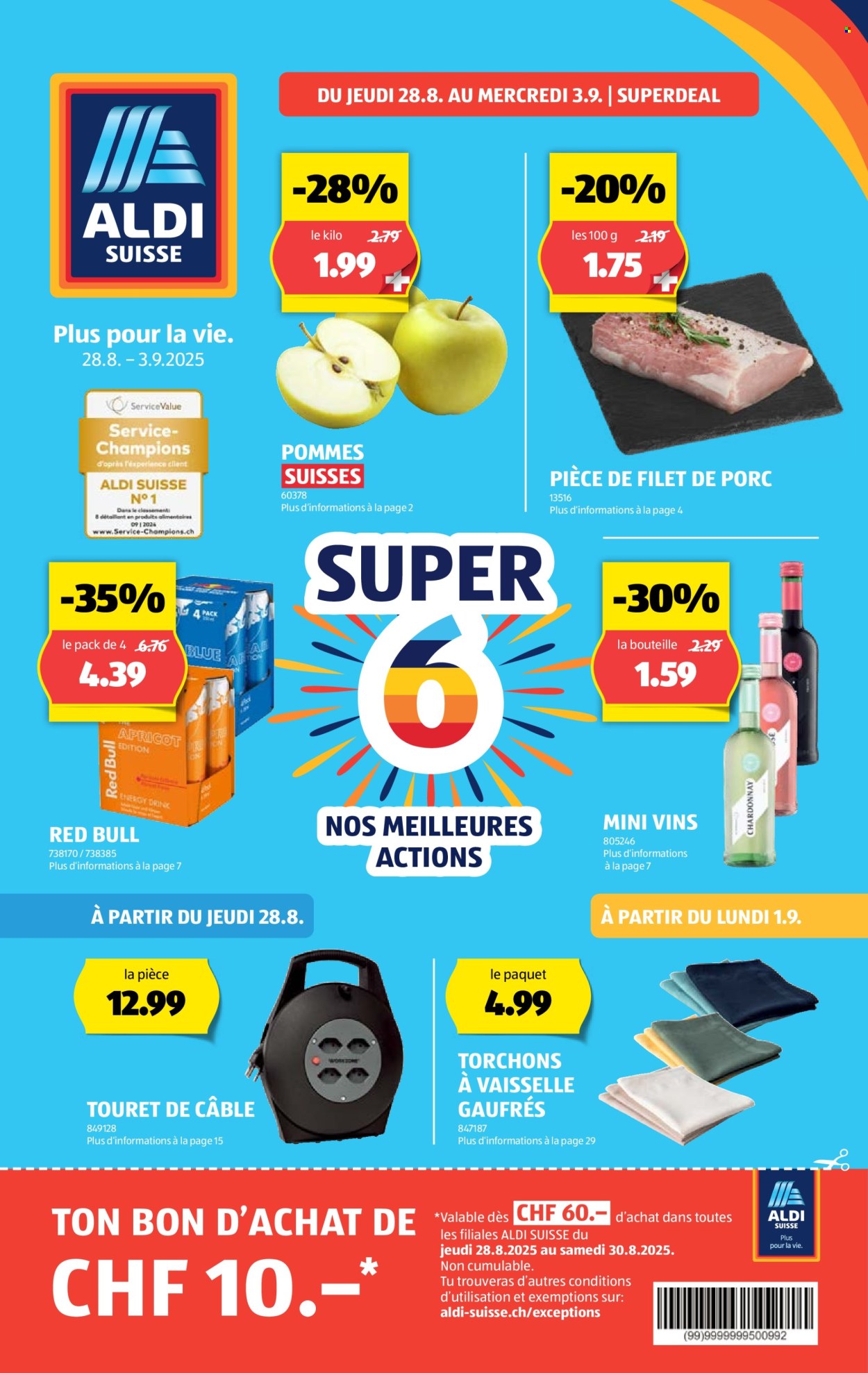 Volantino Aldi - 28.8.2025 - 3.9.2025. Pagina 1