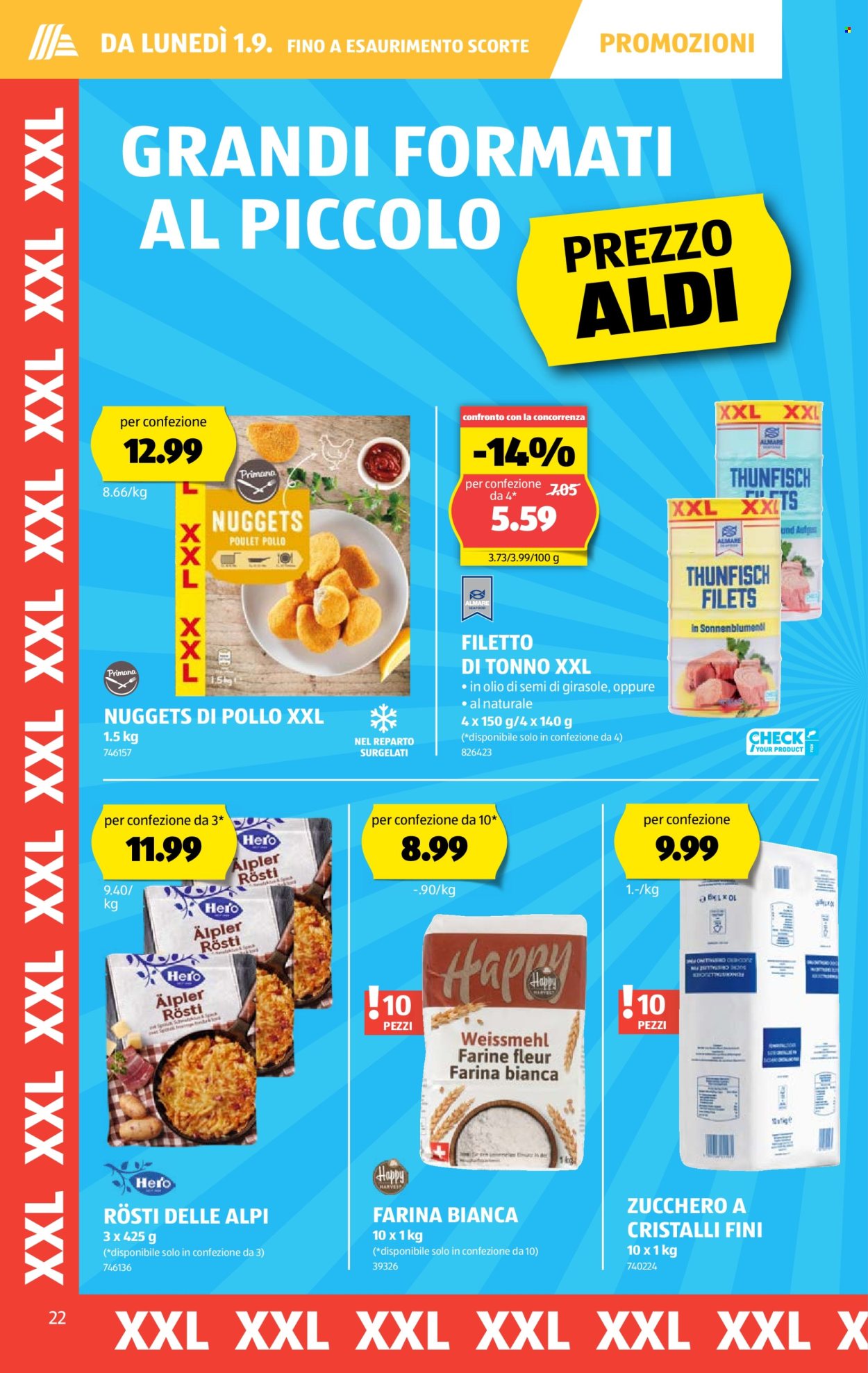 Volantino Aldi - 28.8.2025 - 3.9.2025. Pagina 22