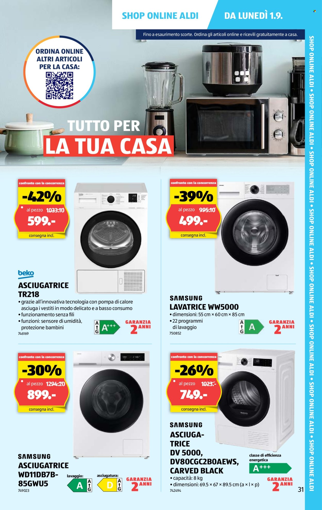 Volantino Aldi - 28.8.2025 - 3.9.2025. Pagina 31