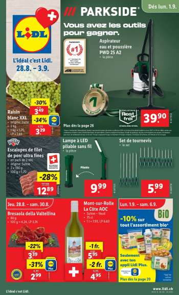Catalogue Lidl - 28.8.2025 - 3.9.2025.