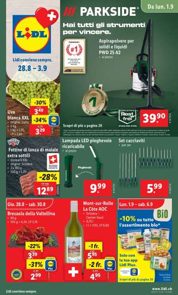 Catalogue Lidl - 28.8.2025 - 3.9.2025.