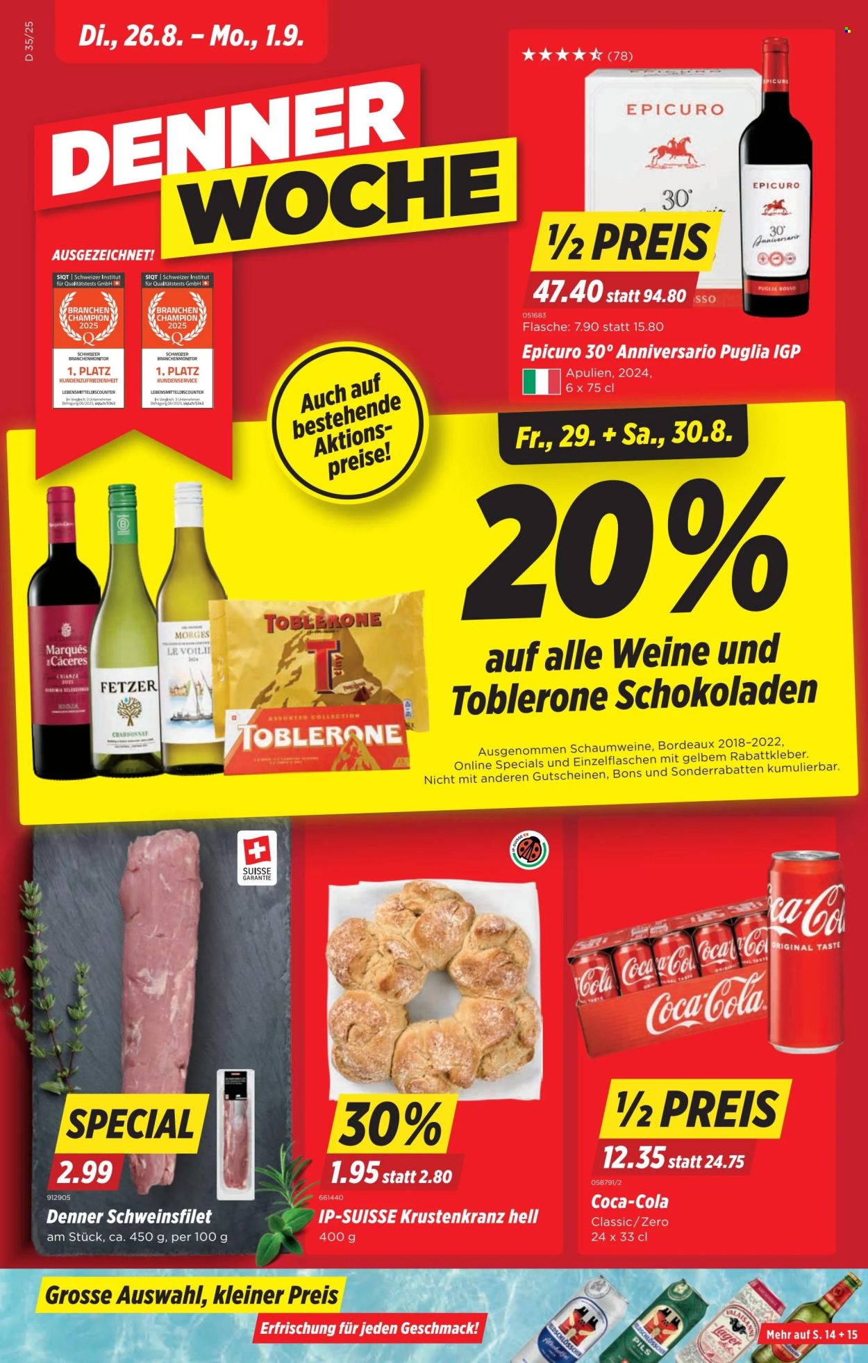 Volantino Denner - 26.8.2025 - 1.9.2025. Pagina 1
