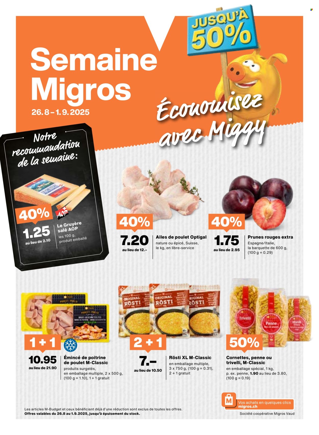 Volantino Migros - 26.8.2025 - 1.9.2025. Pagina 1