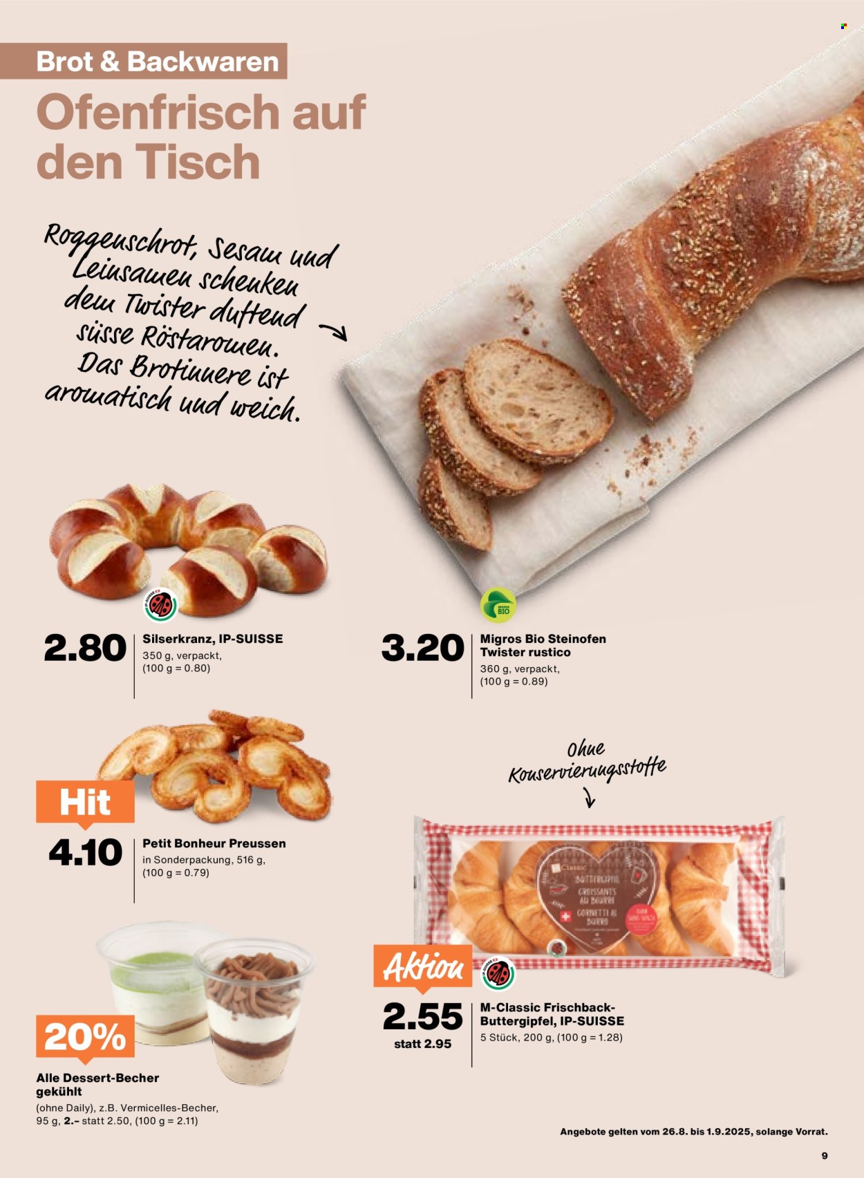 Volantino Migros - 26.8.2025 - 1.9.2025. Pagina 9