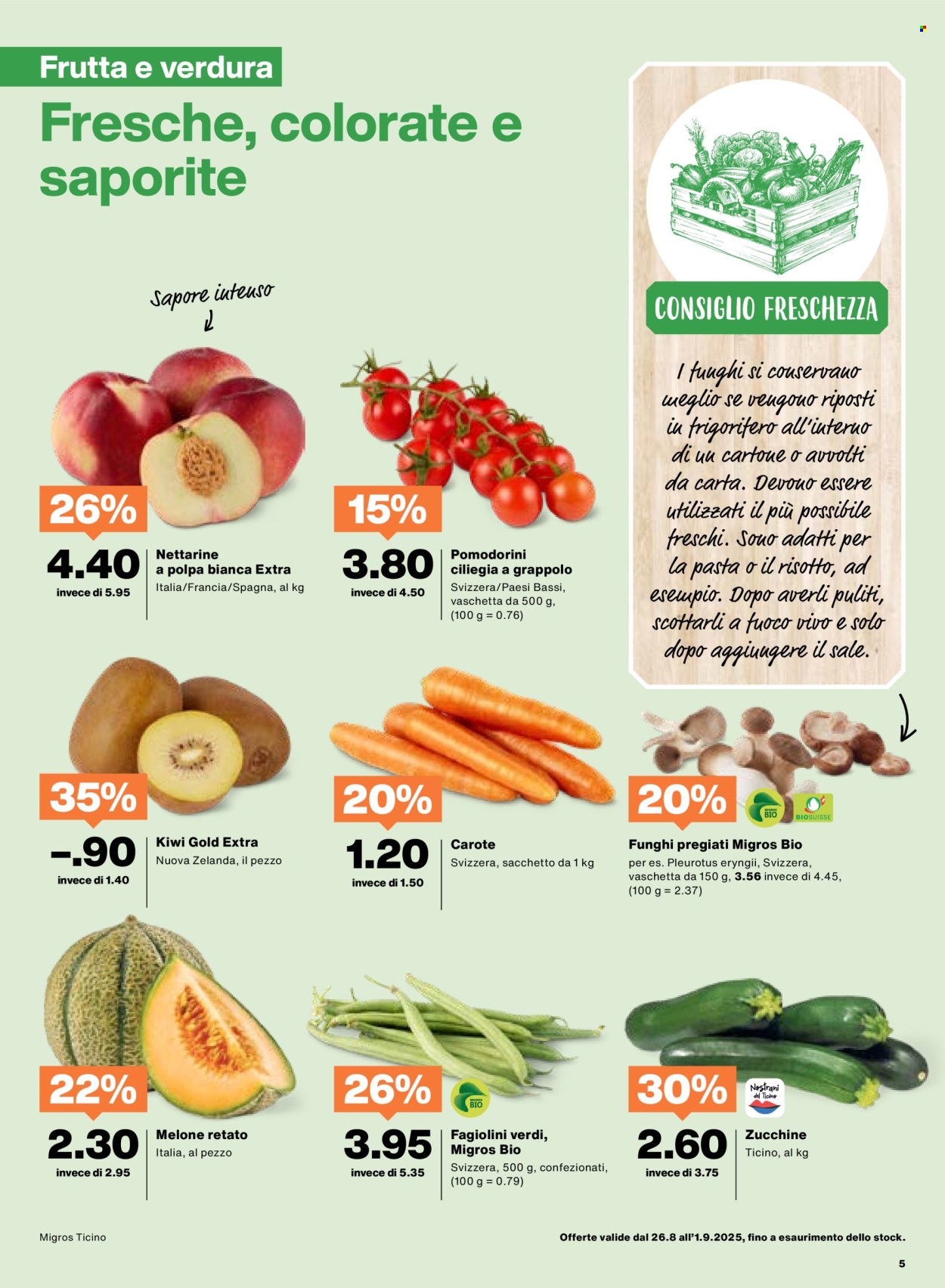Volantino Migros - 26.8.2025 - 1.9.2025. Pagina 5