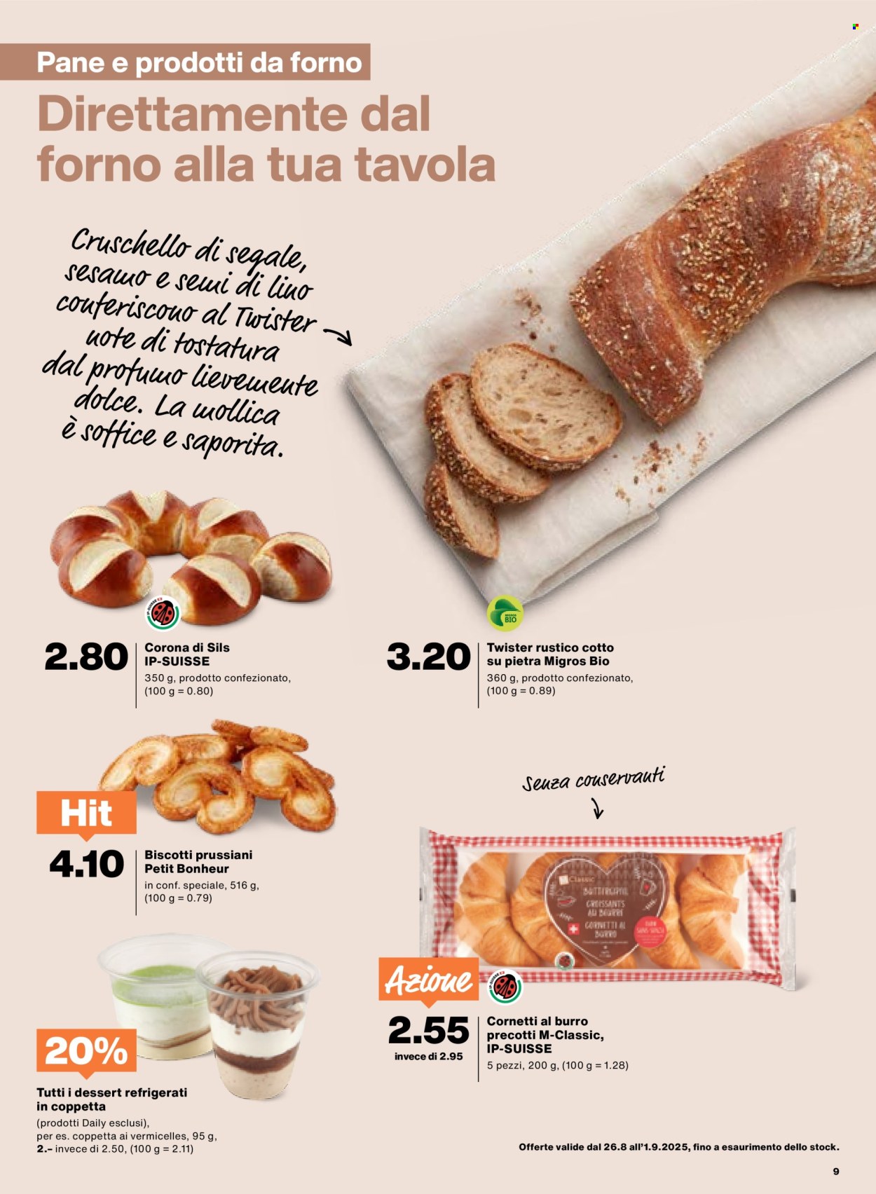 Volantino Migros - 26.8.2025 - 1.9.2025. Pagina 9