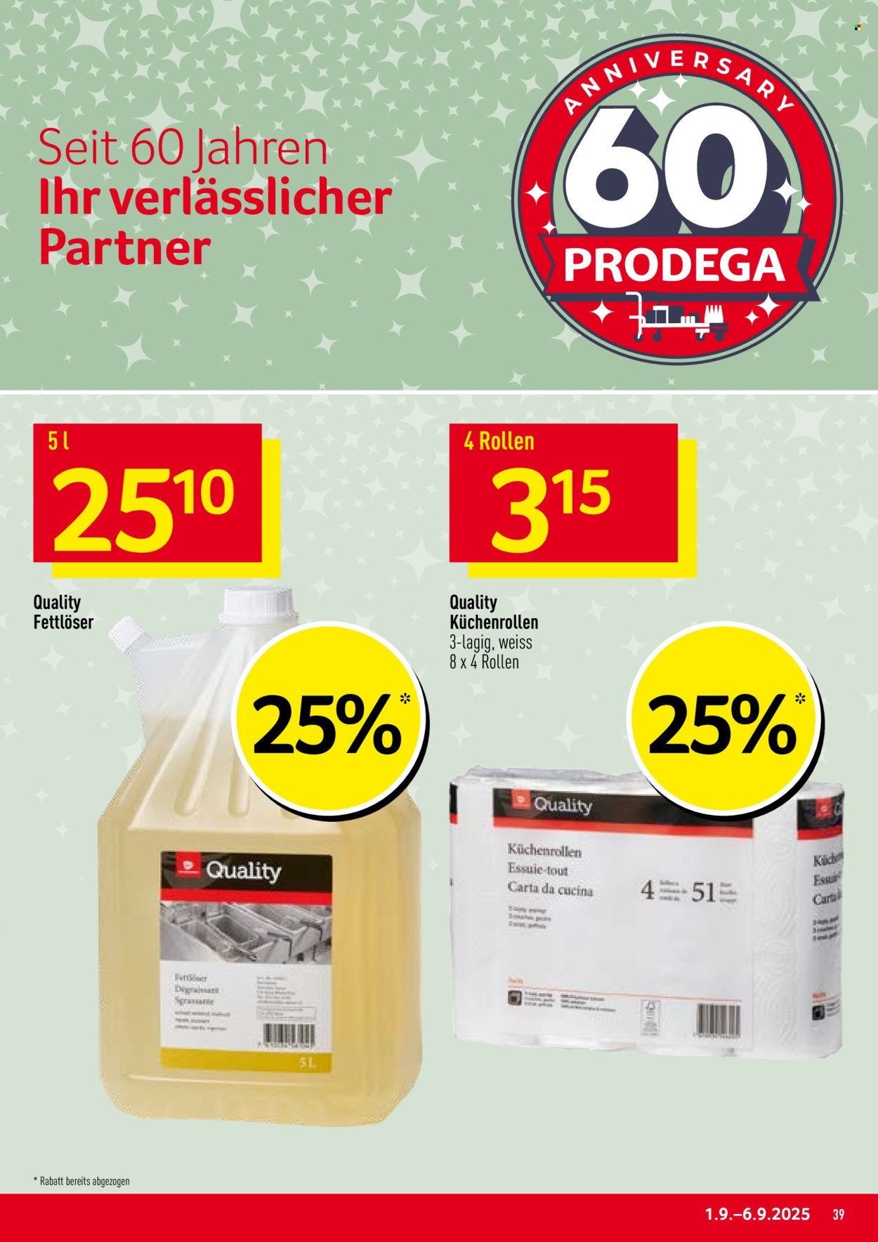 Volantino Prodega - 1.9.2025 - 6.9.2025. Pagina 39