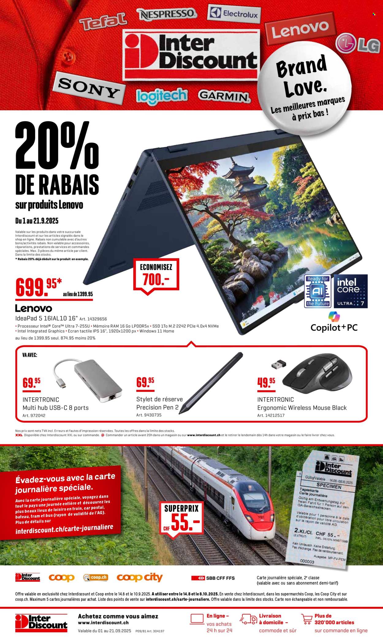 Volantino Interdiscount - 1.9.2025 - 21.9.2025. Pagina 1