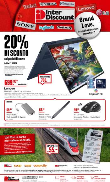 Volantino Interdiscount - 1.9.2025 - 21.9.2025.
