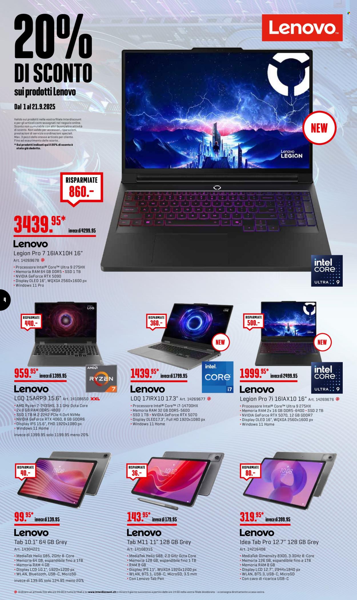 Volantino Interdiscount - 1.9.2025 - 21.9.2025. Pagina 4