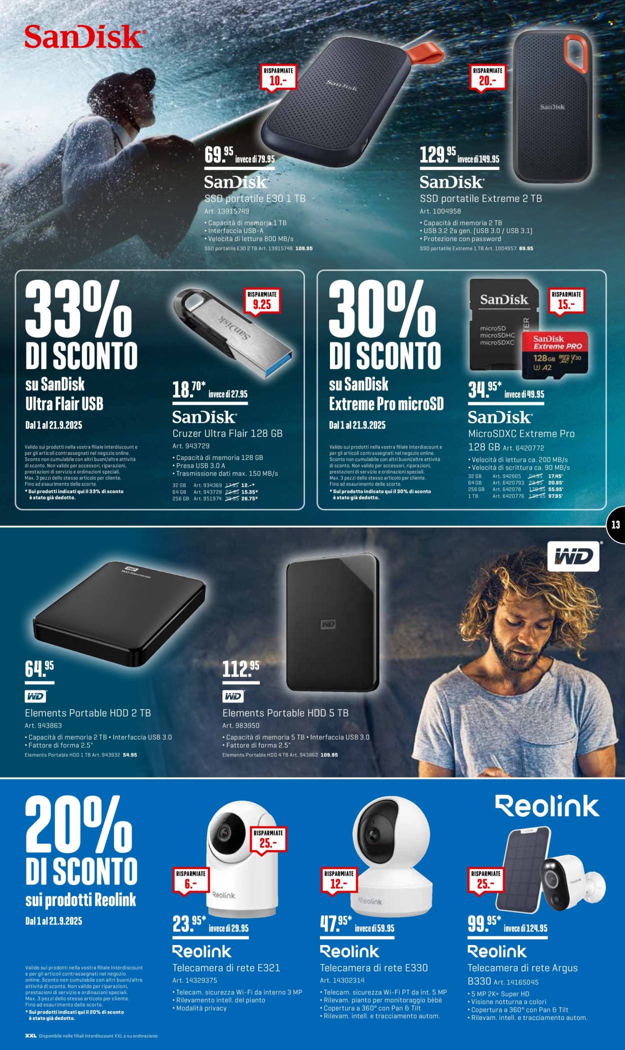 Volantino Interdiscount - 1.9.2025 - 21.9.2025. Pagina 13