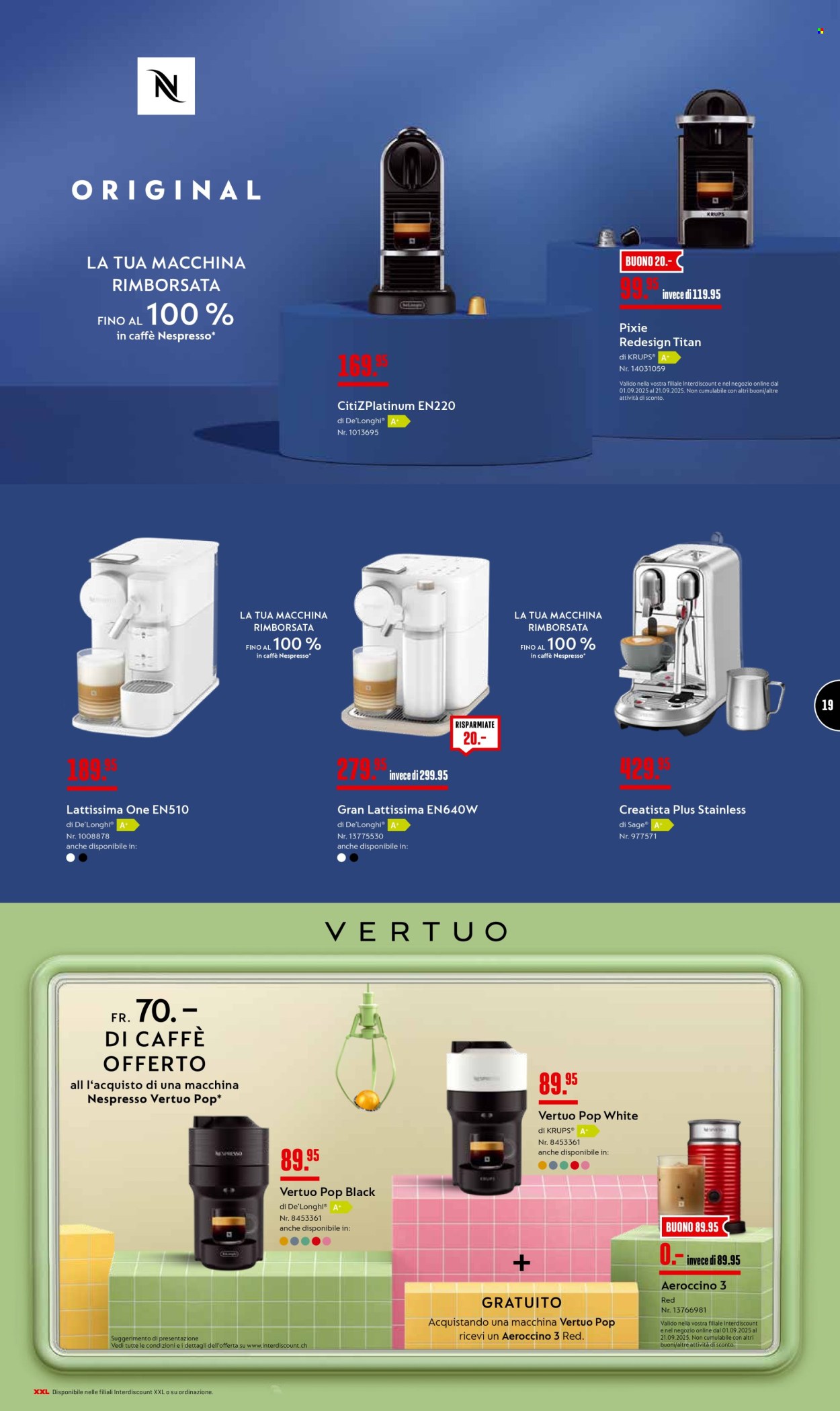 Volantino Interdiscount - 1.9.2025 - 21.9.2025. Pagina 19