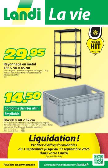 Catalogue Landi - 1.9.2025 - 14.9.2025.