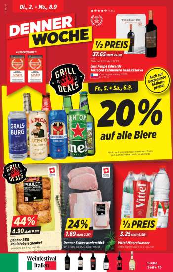 Prospekte Denner - 2.9.2025 - 8.9.2025.