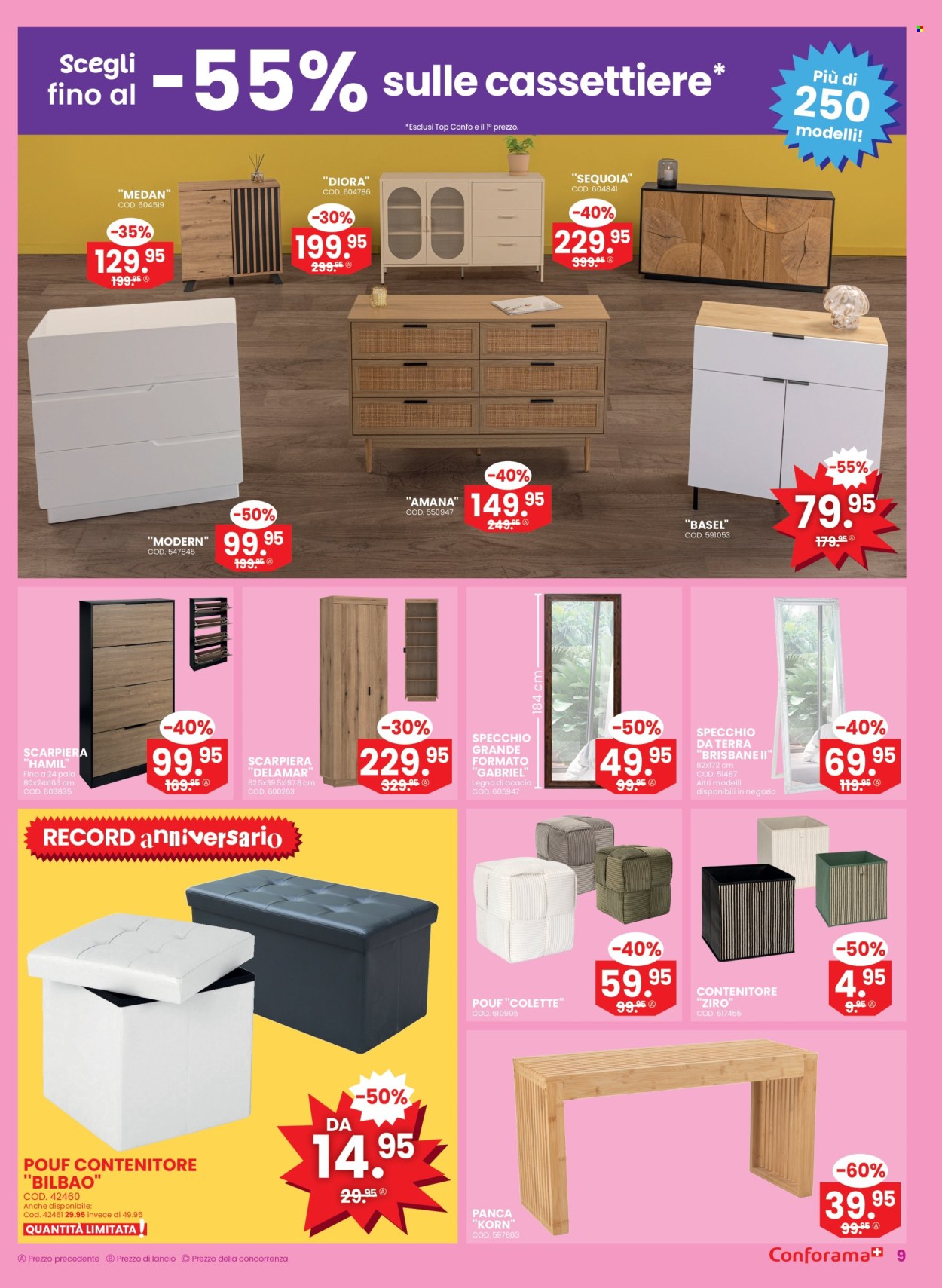 Volantino Conforama - 3.9.2025 - 16.9.2025. Pagina 9