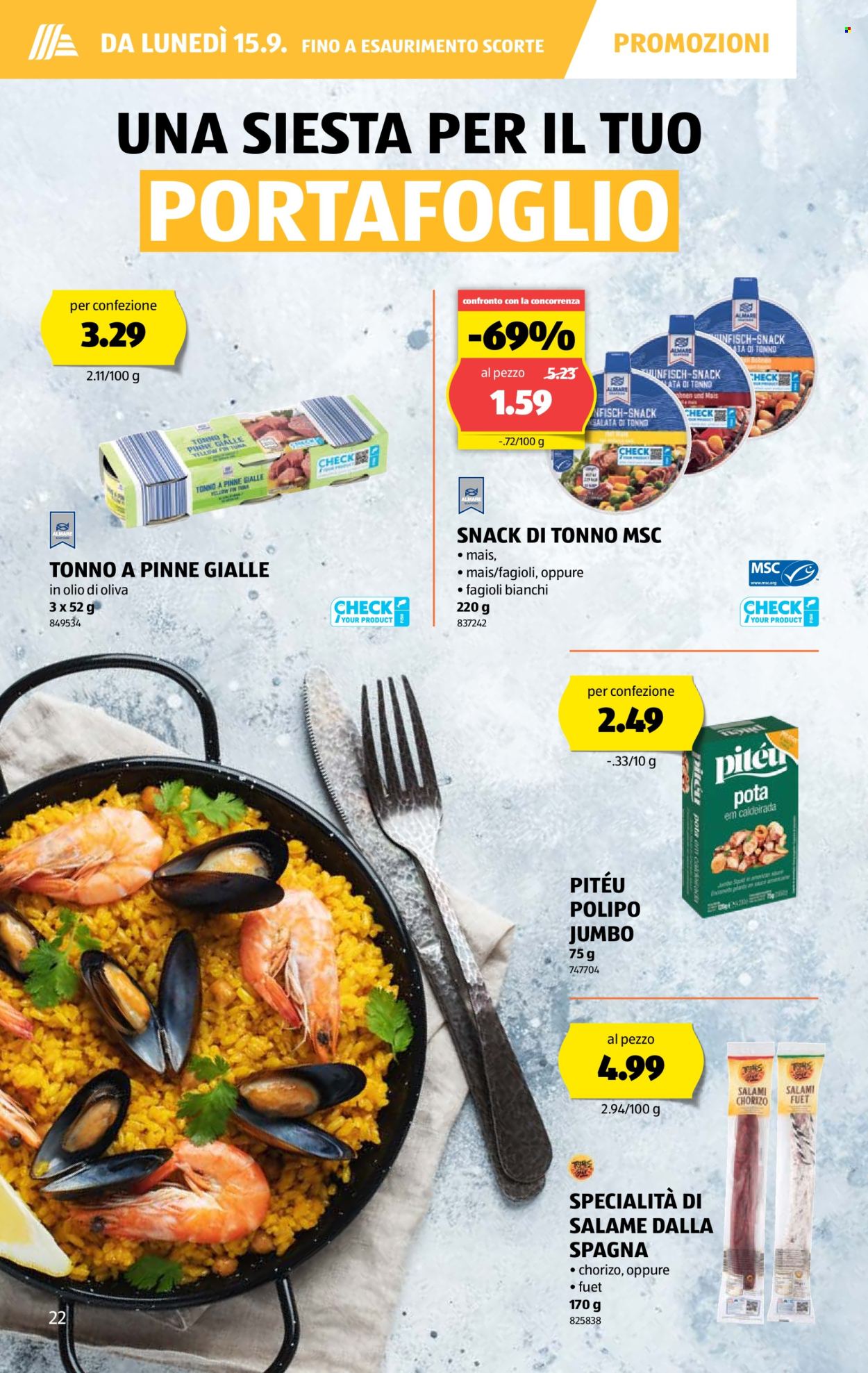 Volantino Aldi - 11.9.2025 - 17.9.2025. Pagina 22