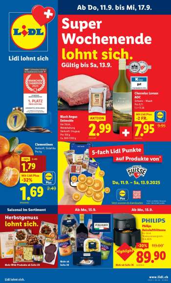 Prospekte Lidl - 11.9.2025 - 17.9.2025.