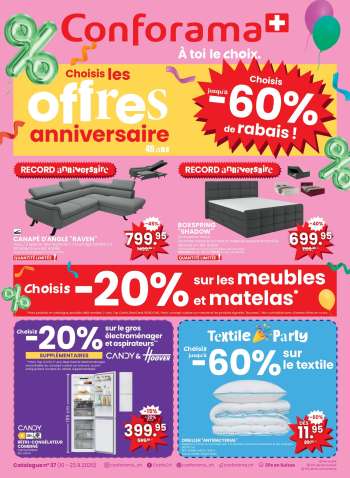 Catalogue Conforama - 10.9.2025 - 23.9.2025.
