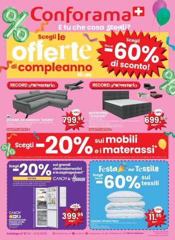 Volantino Conforama - 10.9.2025 - 23.9.2025.