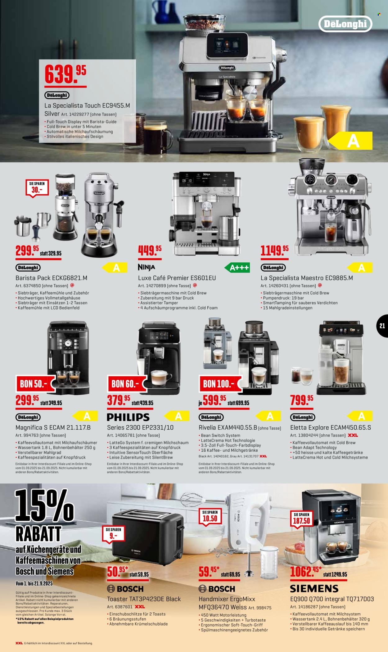 Volantino Interdiscount - 8.9.2025 - 21.9.2025. Pagina 21