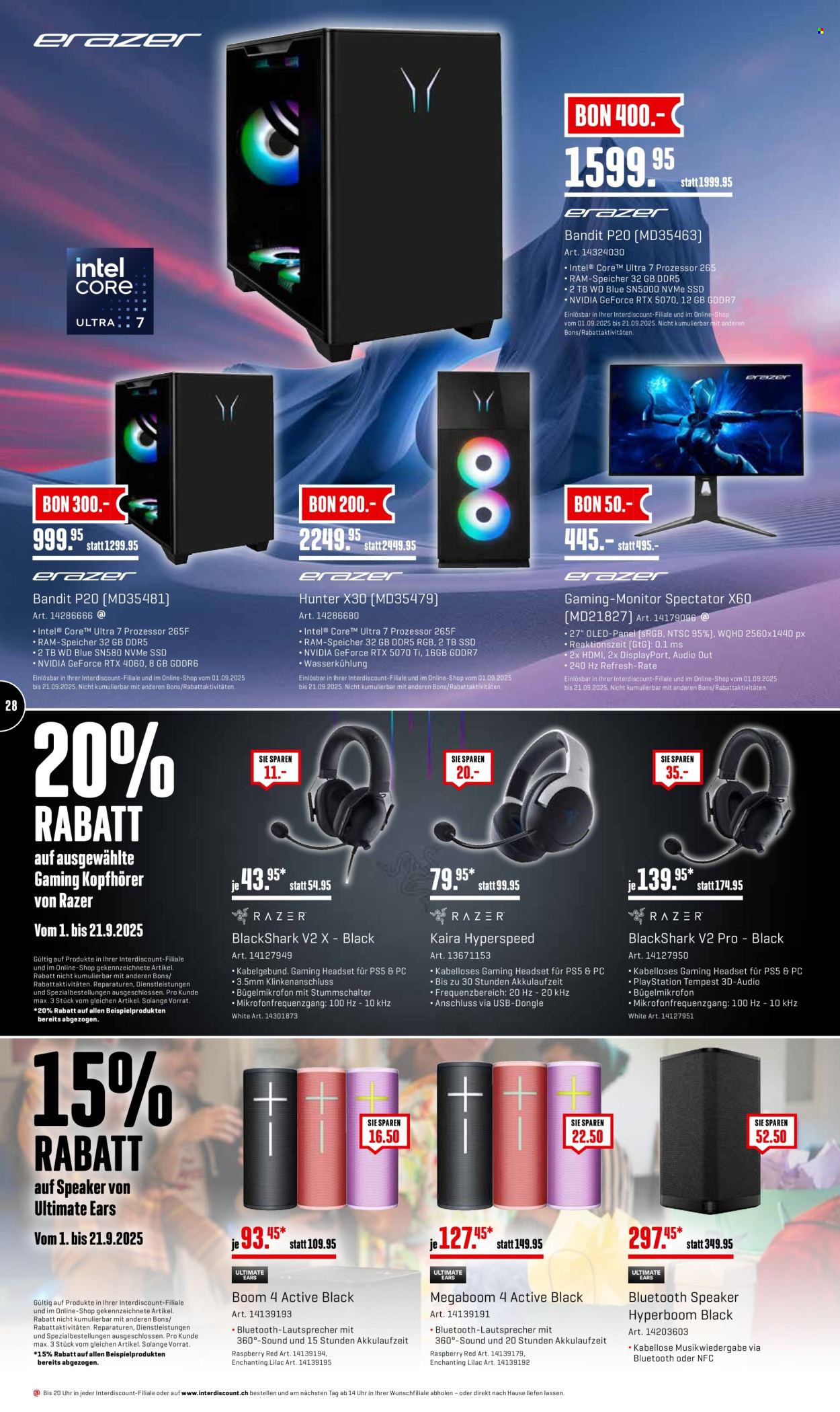 Volantino Interdiscount - 8.9.2025 - 21.9.2025. Pagina 28