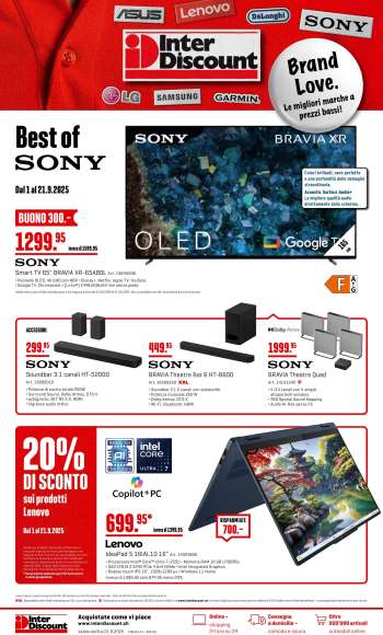 Volantino Interdiscount - 8.9.2025 - 21.9.2025.