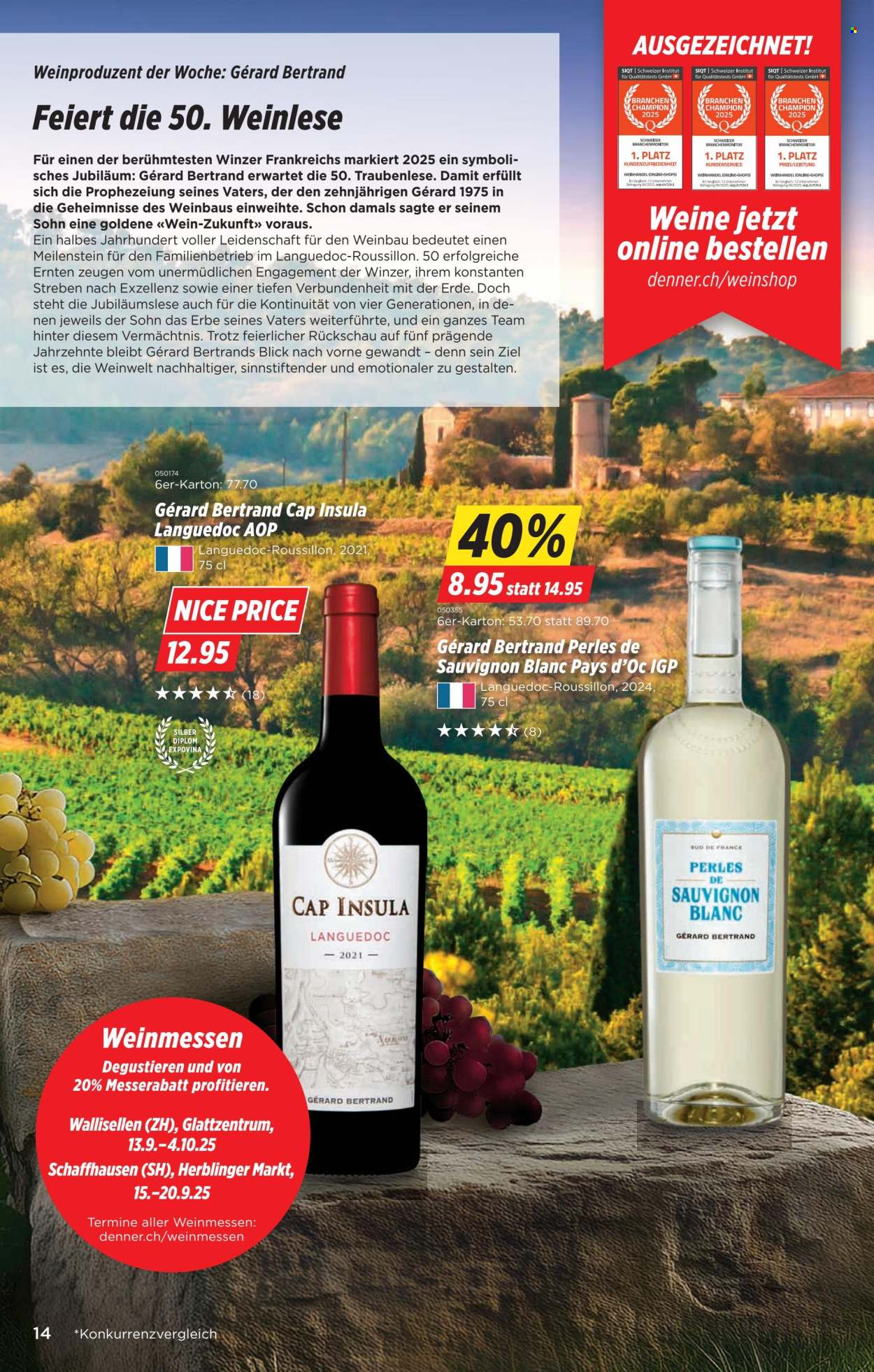 Prospekt Denner - 16.9.2025 - 22.9.2025. Seite 14