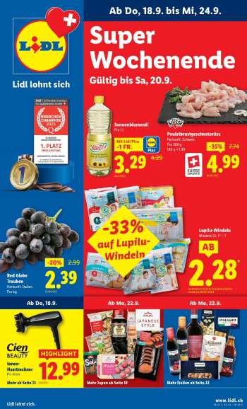 Prospekte Lidl - 18.9.2025 - 24.9.2025.