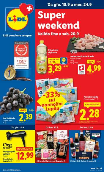 Volantino Lidl - 18.9.2025 - 24.9.2025.