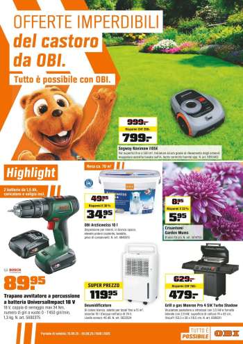 Catalogue OBI - 15.9.2025 - 20.9.2025.
