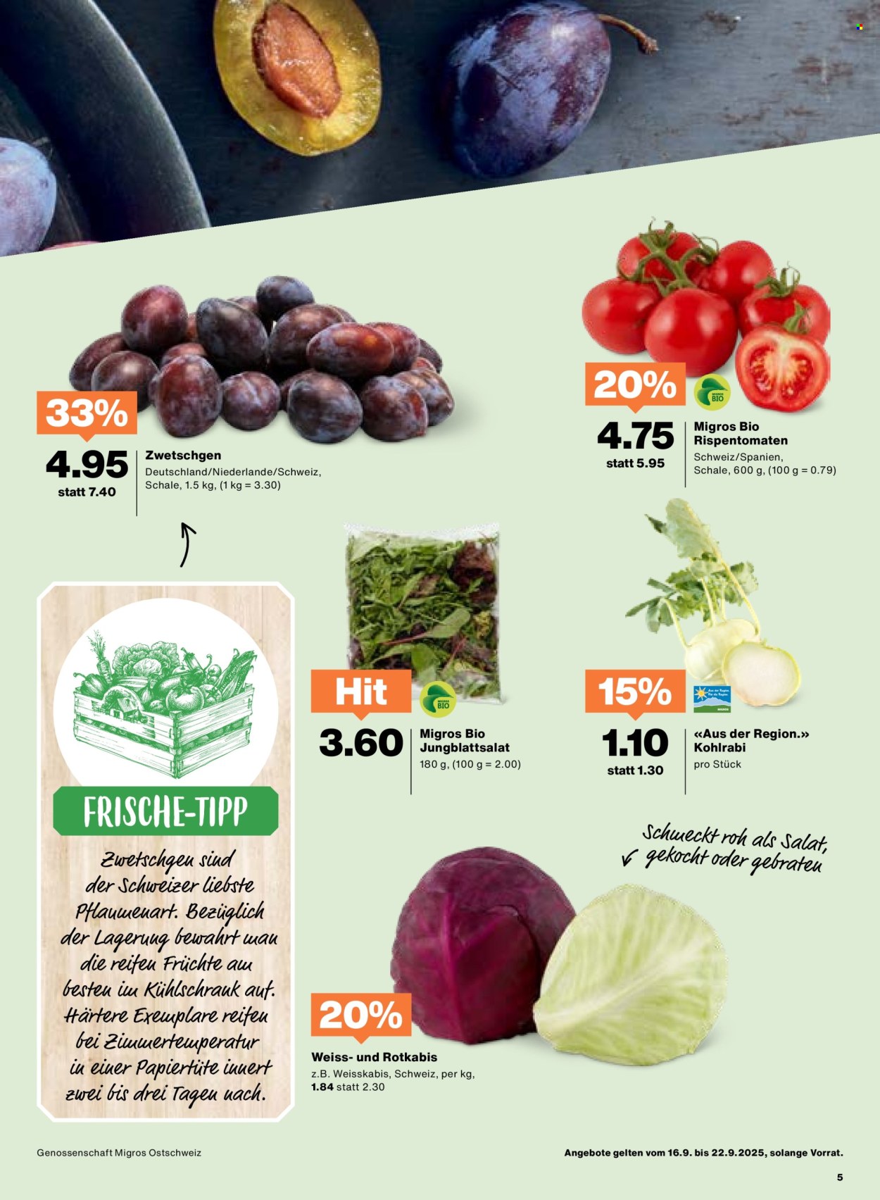 Volantino Migros - 16.9.2025 - 22.9.2025. Pagina 5