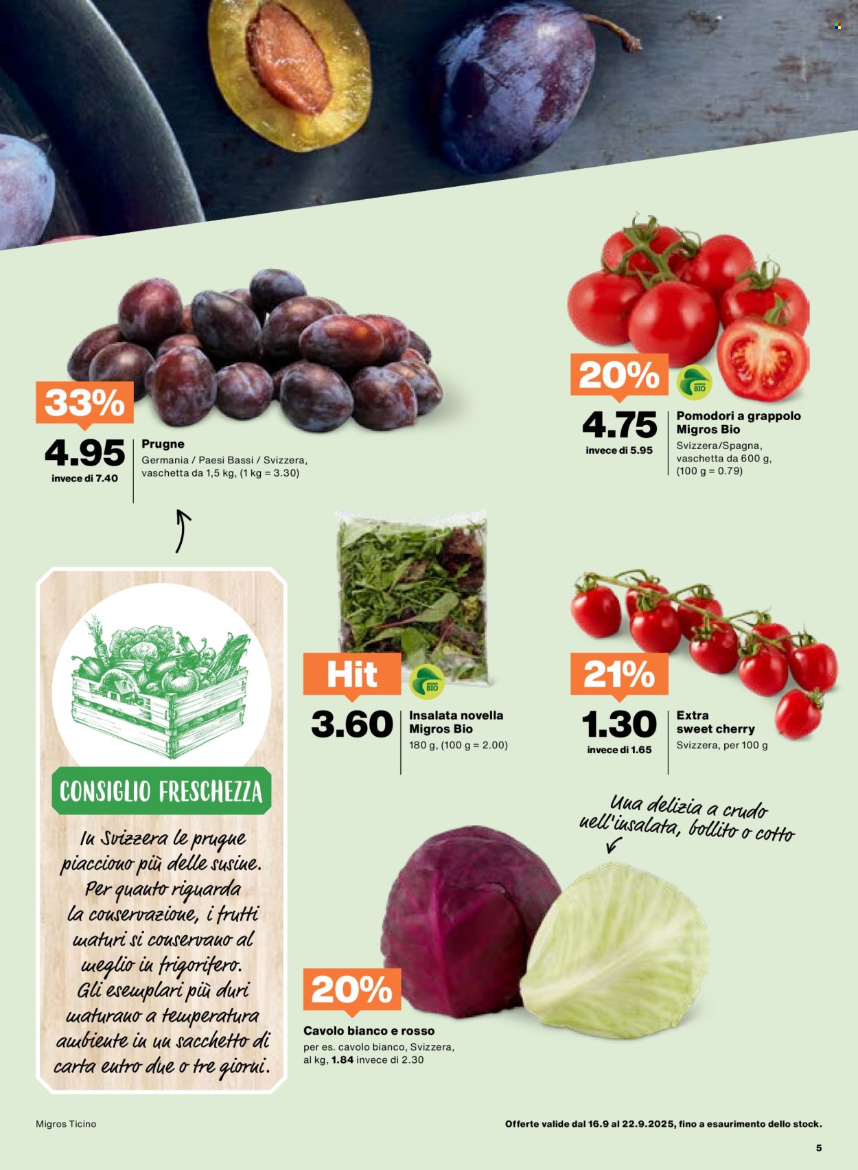 Volantino Migros - 16.9.2025 - 22.9.2025. Pagina 5