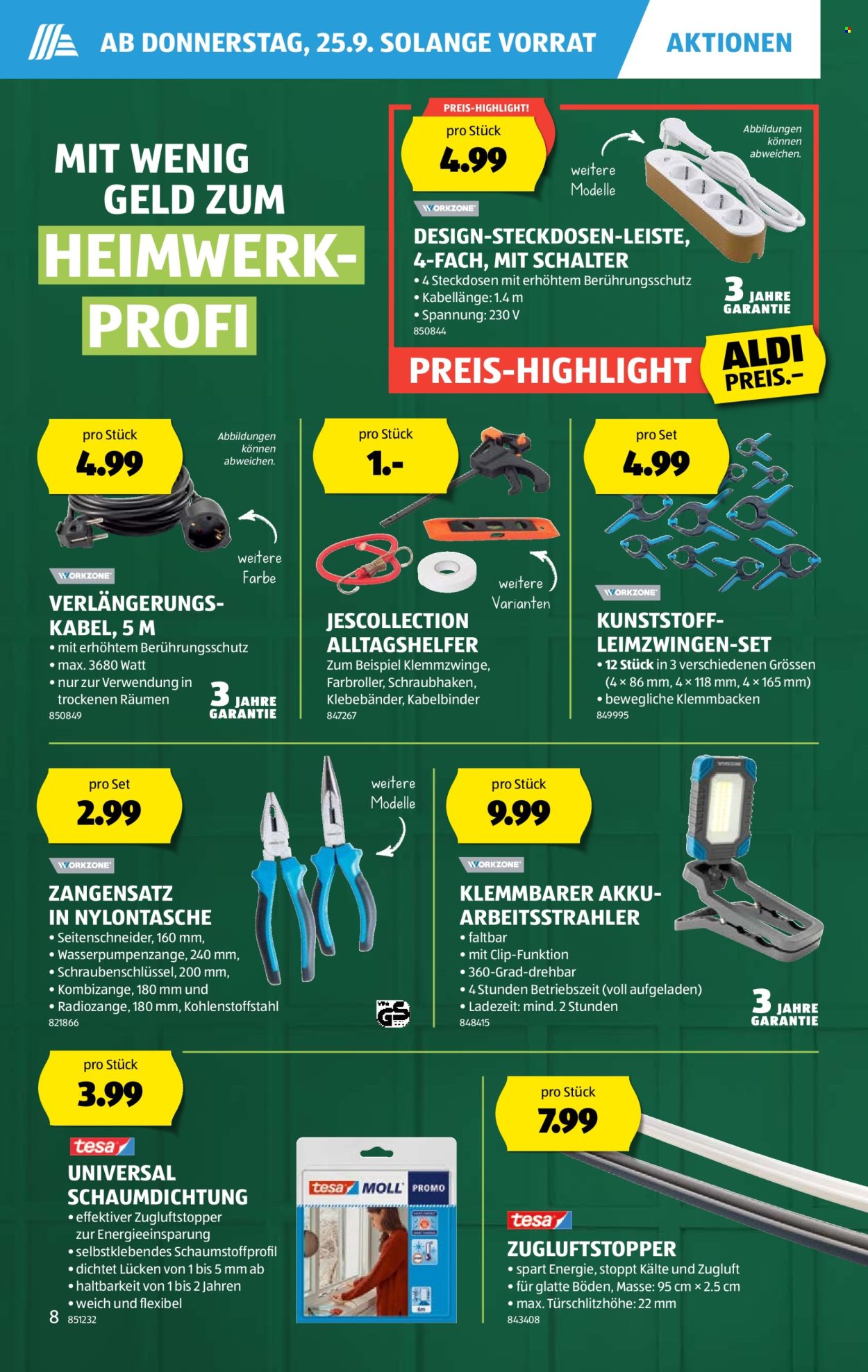 Volantino Aldi - 25.9.2025 - 1.10.2025. Pagina 8